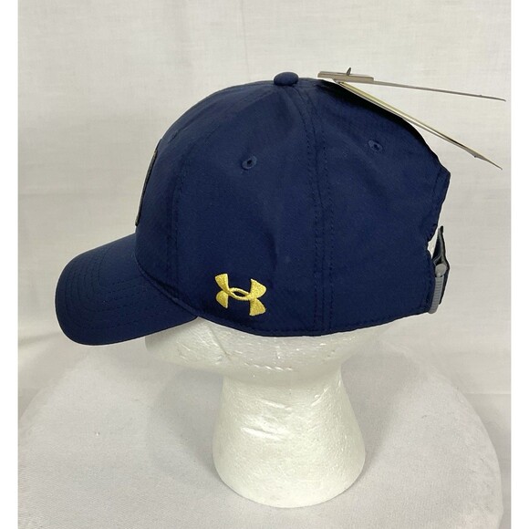Notre Dame UA Performance Navy Blue Hat Cap New Airvent CoolSwitch Adjustable - Picture 5 of 6